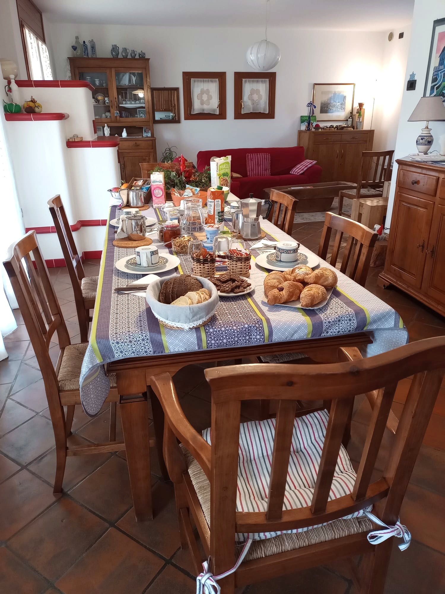 Zona colazione del B&B Santa Fosca